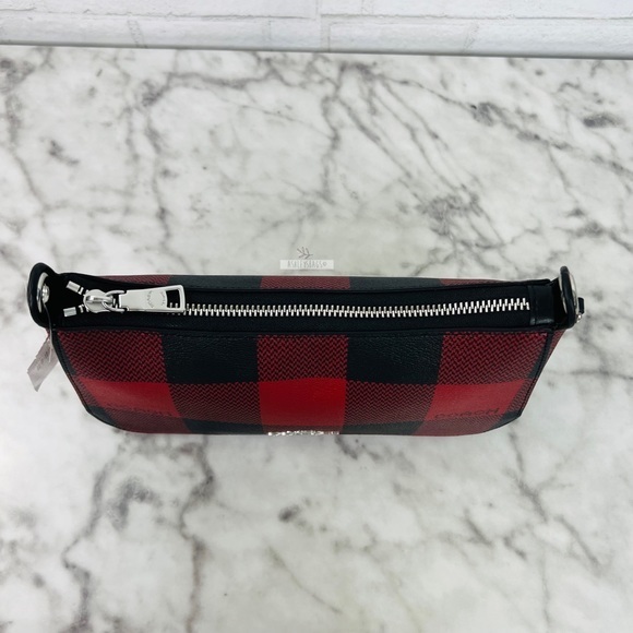 Coach Jes Baguette Crossbody With Buffalo Plaid Print - Picture 4 of 10